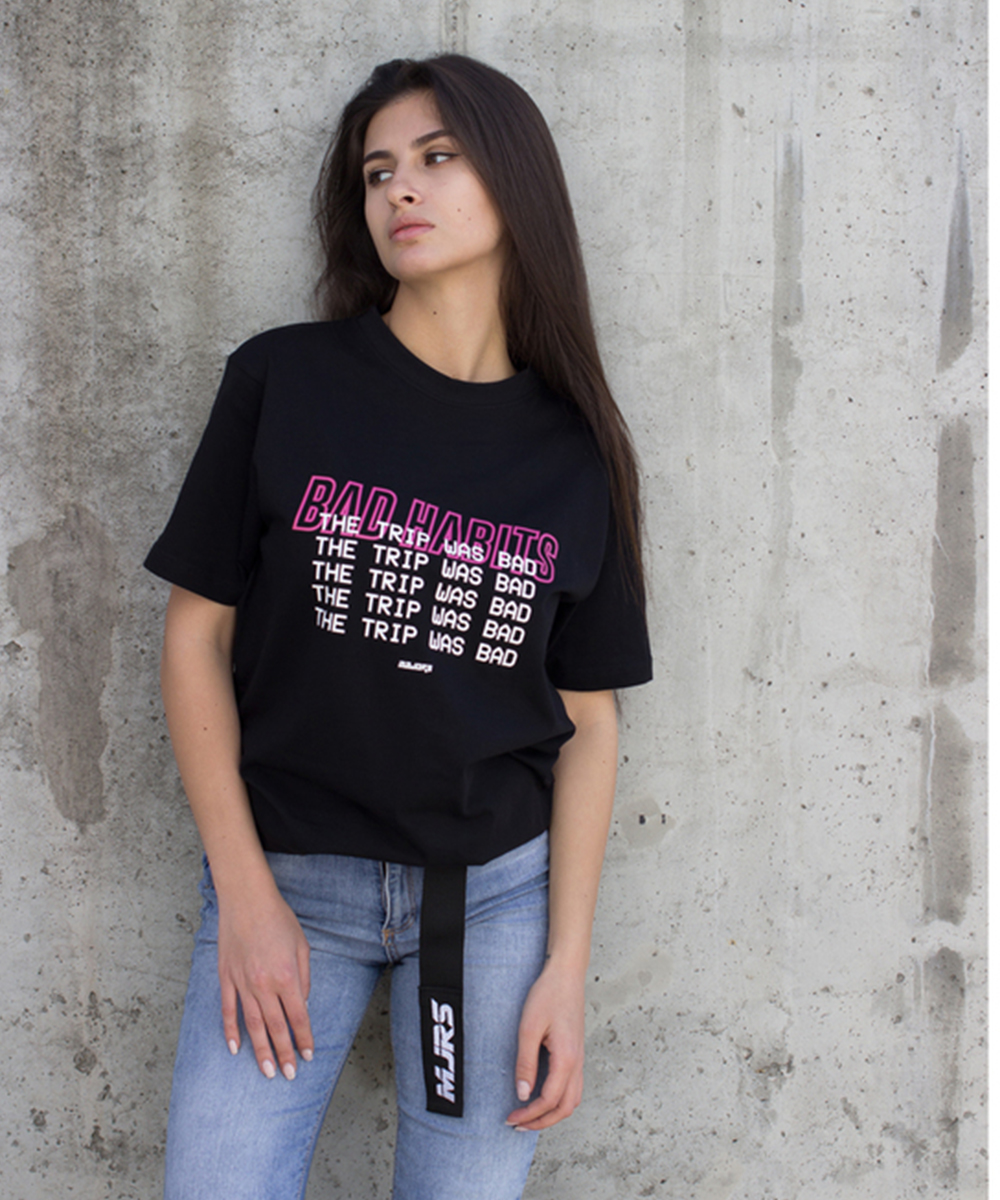 T-shirt Tripin czarny