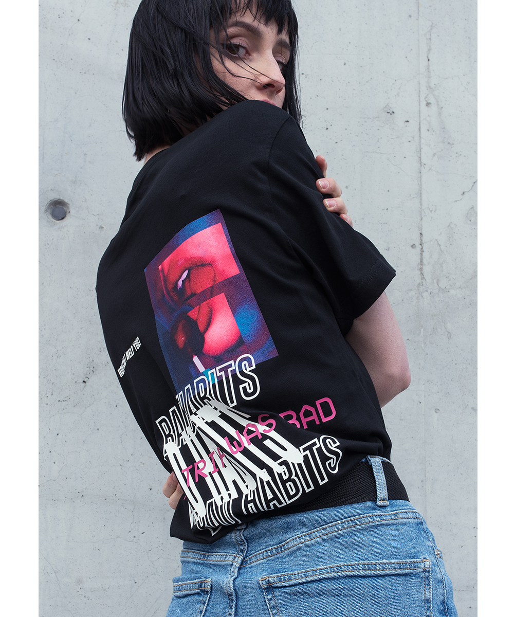 T-shirt Bad trip czarny