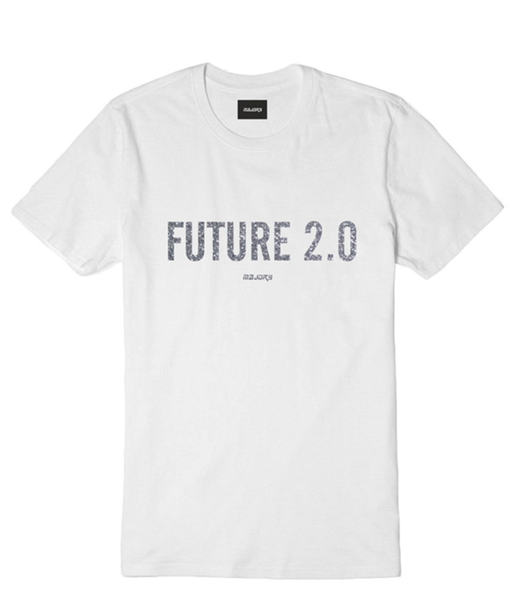 T-shirt Future Glitter biały