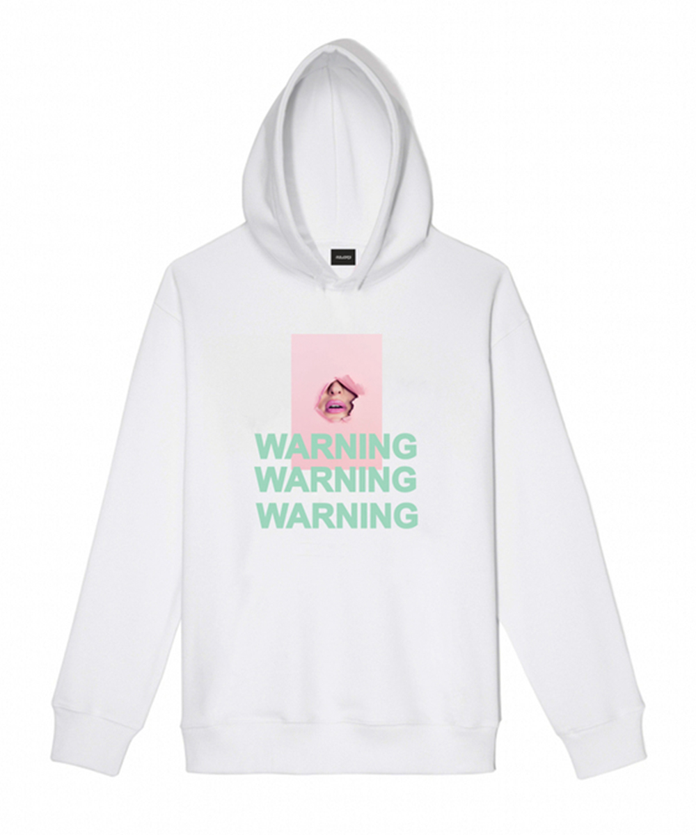 Bluza Warning biała