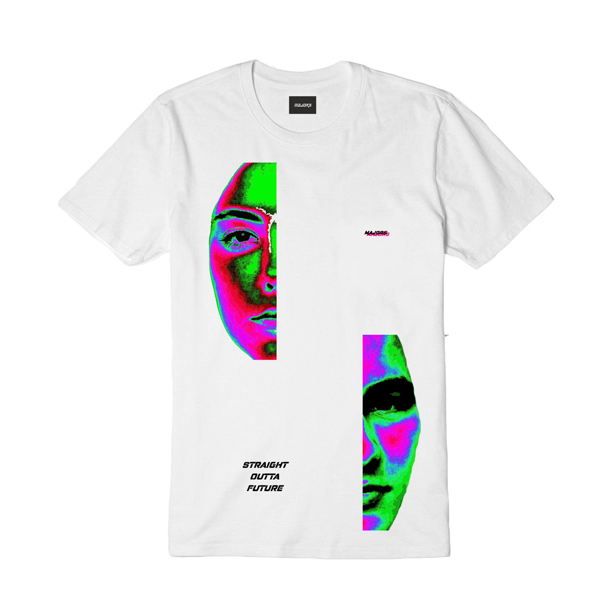 T-shirt solar face biały