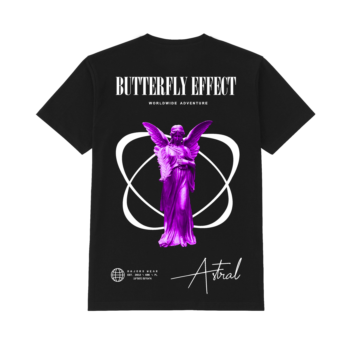 T-shirt butterfly e czarny