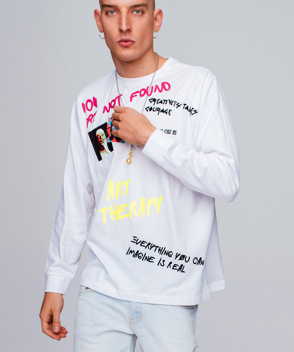 Longsleeve ART-IS biały