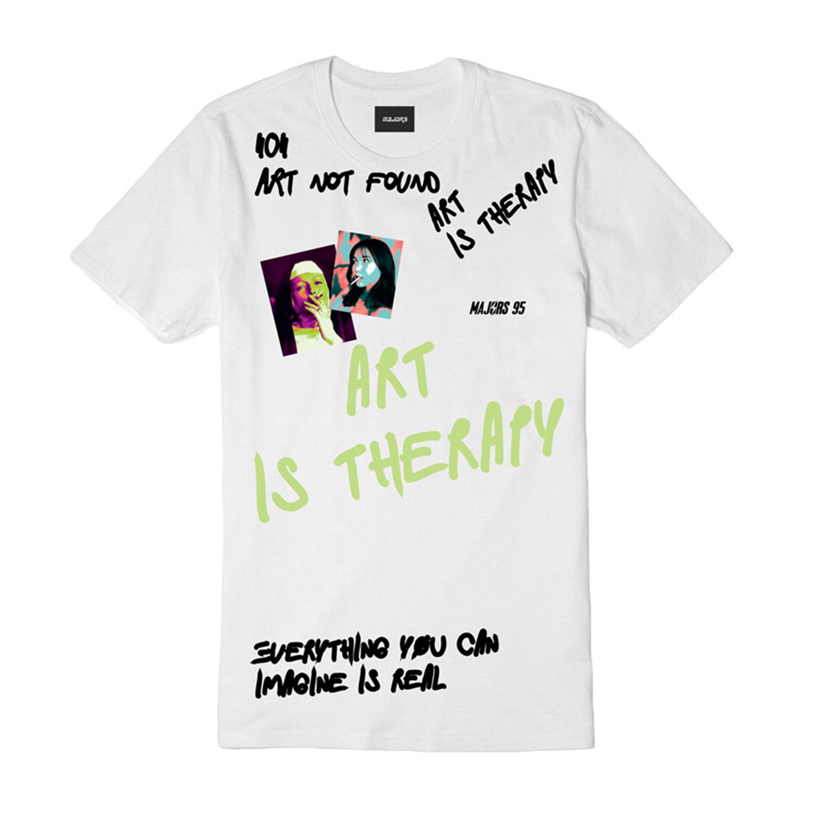 T-shirt ART is biała