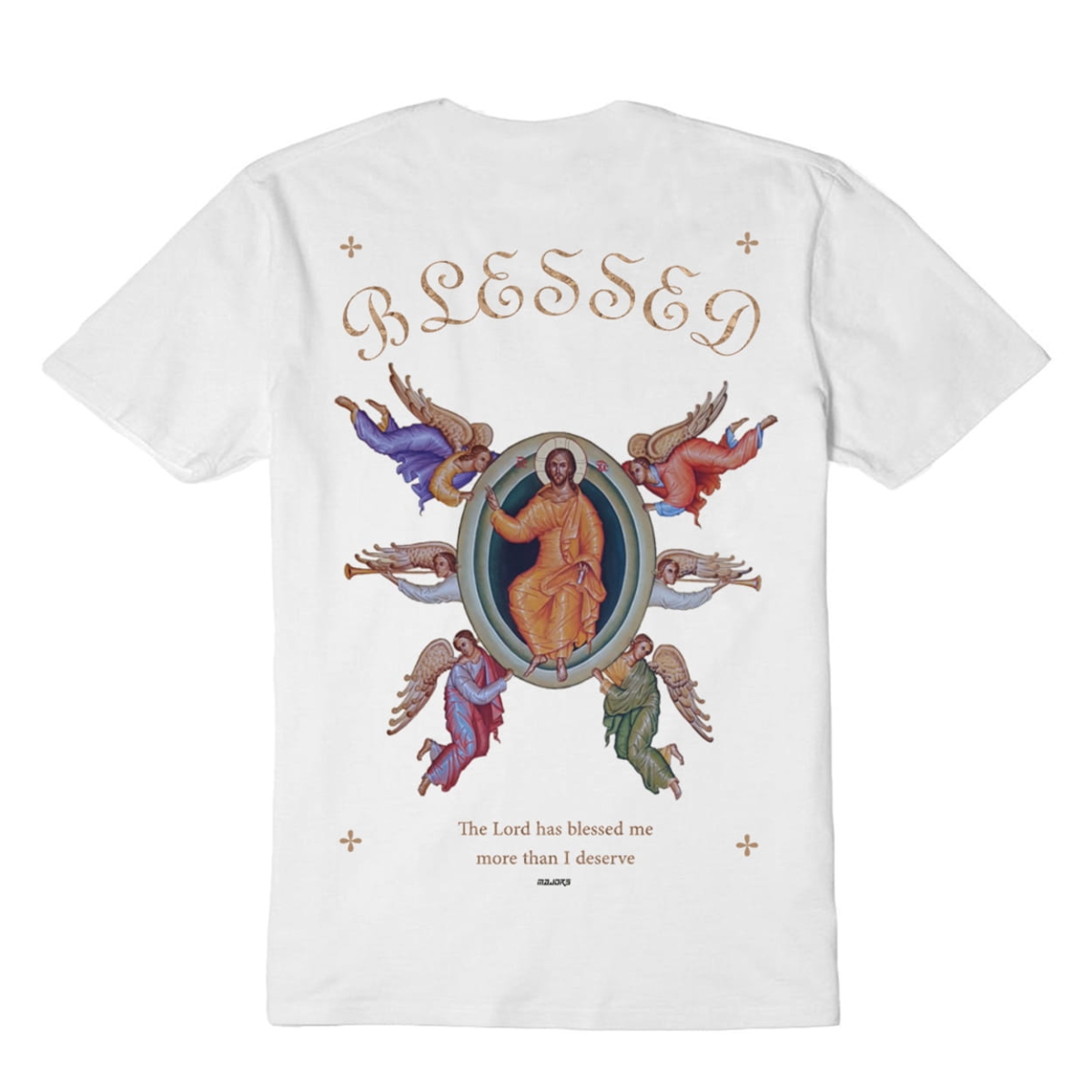 T-shirt blessed wht