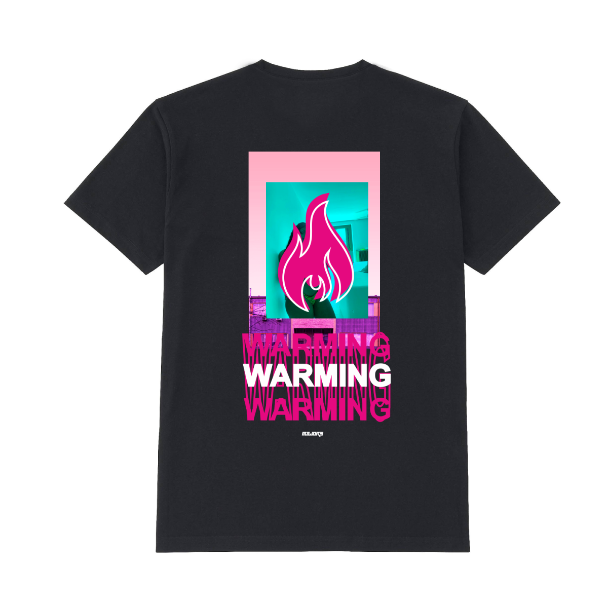 T-shirt Warming czarny