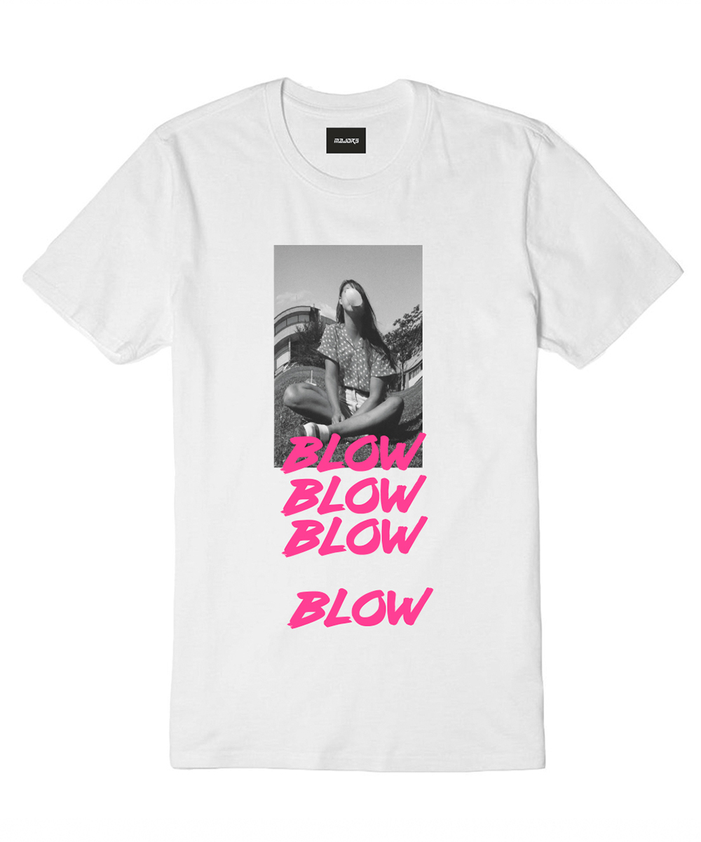 T-shirt Blow biały